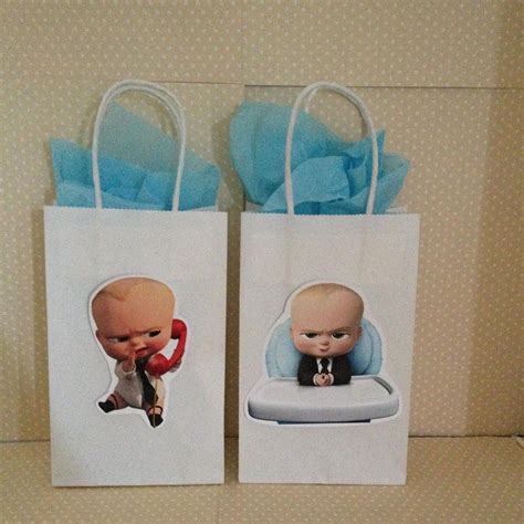 Boss Baby Party Favor Bags With Handles Set Of 10 Baby Party Favors