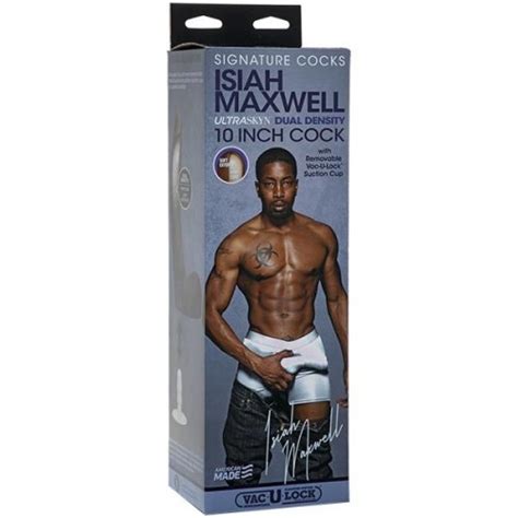 Signature Cocks Isiah Maxwell 10 Ultraskyn Cock With Removable Vac U Lock Suction Cup Sex Toy