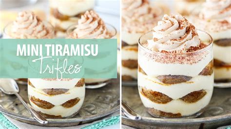Mini Tiramisu Trifles Youtube
