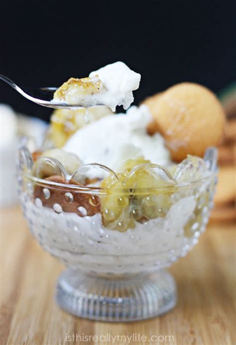 If a person eats half a cup, approximately the amount in th. Ice-Creamified Banana "Pudding" | Half-Scratched | Recipe | Banana pudding, Sorbet recipes, Ice ...