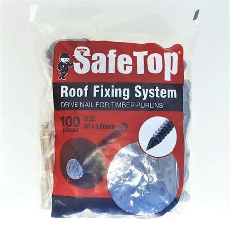 Nail Roof 90mm Charcoal 100pack Safetop Buco Hardware And Buildware