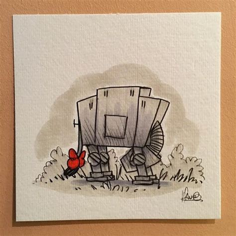 Original Signed Wookiee The Chew Drawing At Ore By