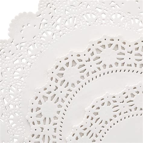 Round Lace Paper Doilies Matts Pack Of 5