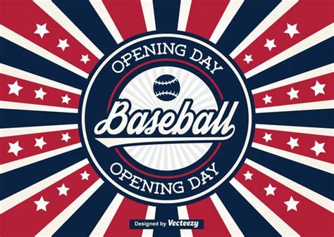 An Image Of A Baseball Opening Day Poster