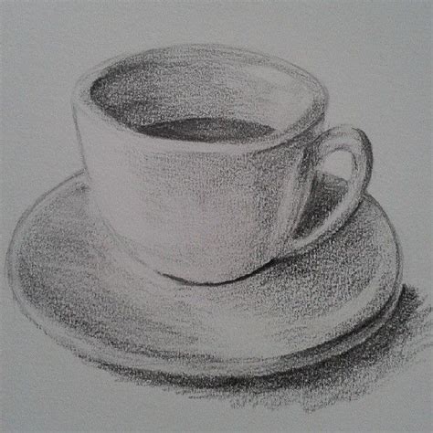 Coffee Cup Drawing Realistic Antonina Place