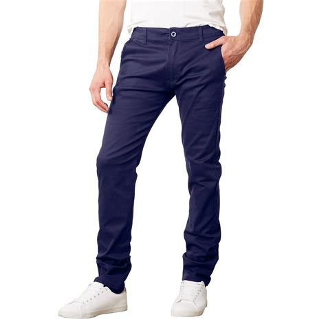 Gbh Mens Cotton Chino Pants Slim Fit Casual Stretch