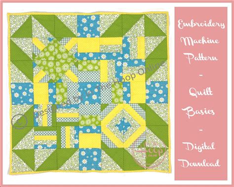 Quilt Basics In The Hoop Quilt Blocks Set Machine Embroidery Etsy
