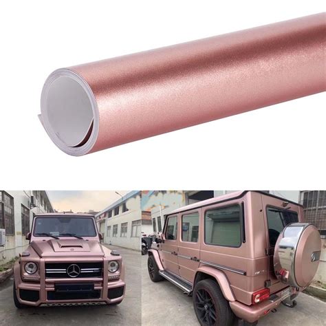 Flat, simple and moderate compound curves, convex and concave surfaces. Matte Metallic Rose Gold Vinyl Wrap Car Film PVC Decals ...