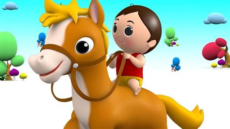 चल मेरे घोड़े Chal Mere Ghode Hindi Rhymes Cartoon Hindi Nursery