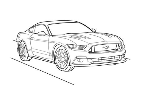 35 Desenhos De Mustang Para Imprimir E Colorirpintar