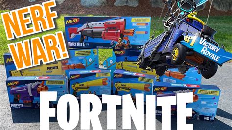 We Bought All The Fortnite Nerf Guns Battle Royale Nerf War In Real