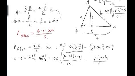 Formule Pentru Aria Triunghiului Raza Cercului Circumscris I Raza