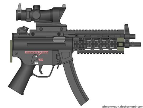 Hk Mp5k Modern Warfare 2 Acog By Scarlighter On Deviantart