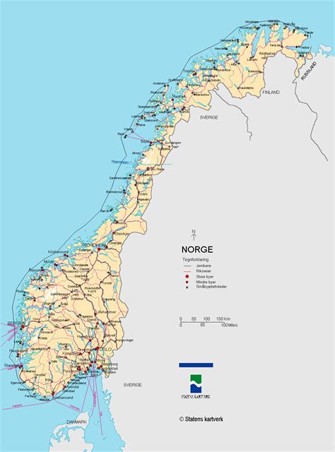 You can also have a glimpse at the government boundaries. Norway Map