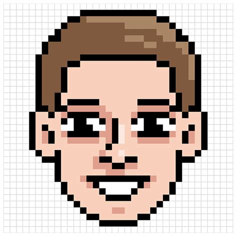 How To Draw A Face Pixel Art Really Easy Drawing Tutorial