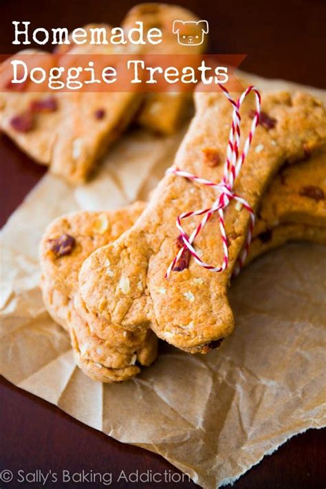 This recipe is about as simple as it gets with just two ingredients…. Homemade Peanut Butter Bacon Dog Treats - Sallys Baking ...
