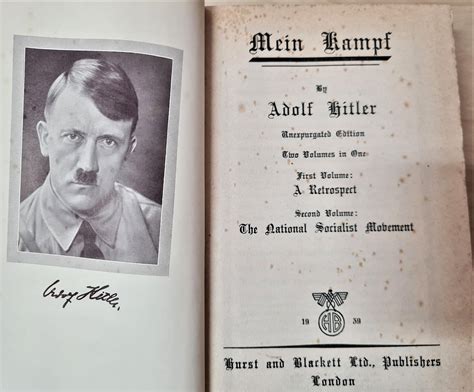 Sold Price 1939 English Language Edition Of Hitler’s Book Mein Kampf By Hurst And Blackett
