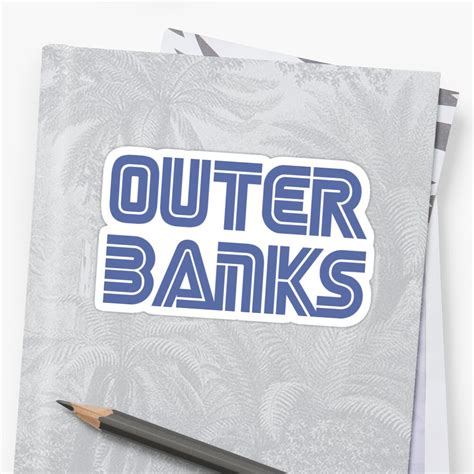 Outer Banks Video Game Font Sticker By Fuller Factory Redbubble