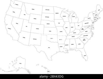 Mapa Pol Tico De Estados Unidos De Am Rica Estados Unidos Mapa