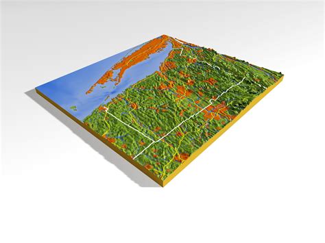 Connecticut High Resolution 3d Relief Maps 3d Model Cgtrader