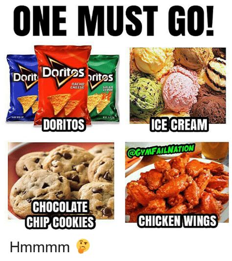 ONE MUST GO! DoritDOritos ACHD CHEESE VERDE DORITOS ICE CREAM