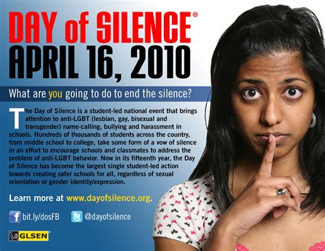 Glsens 15th Annual Day Of Silence Noh8 Campaign