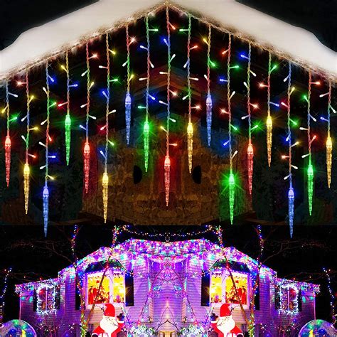 Toodour Christmas Icicle Lights 295ft 360 Led 8 Modes Window
