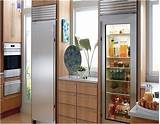 Glass Front Refrigerator Freezer Residential