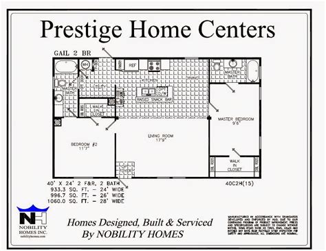 Overall, two bedroom mobile homes are great for new homeowners, retirees, and single families searching for an affordable yet quality built florida home. 18 Perfect Images 2 Bedroom Double Wide Floor Plans - Kaf ...