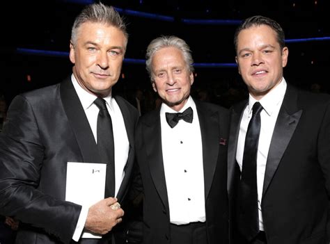 alec baldwin michael douglas and matt damon from 2013 emmys stars in the audience and backstage