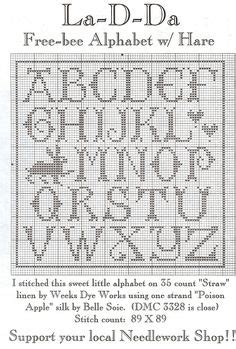 Alphabet of letters, which begin here with various fruits and sweets and their images as icons. 65 Best cross stitch alphabets images | Cross stitch ...
