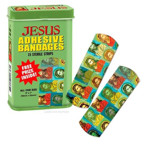 Jesus Bandages Jesus Heals Bandage Adhesive