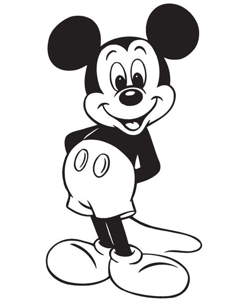 Dibujos para colorear de mickey mouse. Mickey Mouse para colorear, pintar e imprimir | Dibujos de ...