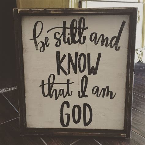 Be Still And Know That I Am God Painted Wood Signs Hand Painted Wood