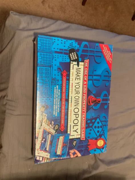 Make Your Own Opoly The One Of A Kind Custom Monopoly Board Game New