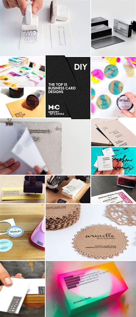 6 Super Easy Ways To Create Handmade Diy Business Cards Handmade