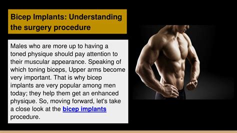 Ppt Bicep Implants Understanding The Surgery Procedure Powerpoint