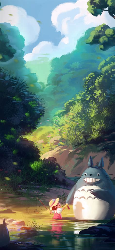 Customize and personalise your desktop, mobile phone and tablet with these free wallpapers! av34-totoro-anime-liang-xing-illustration-art-blue-wallpaper