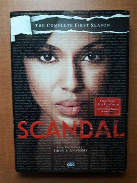 Scandal The Complete First Season On Dvd Plus Bonus Features Ebay