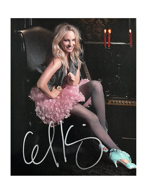 8x10 Vampire Diaries Print Signed By Candice King With Monopoly Events