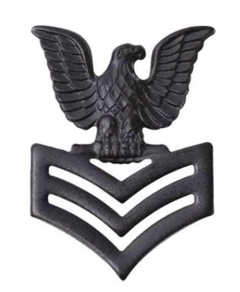 Marine Corps Collar Device E6 Petty Officer Black Metal
