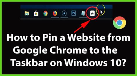 How To Pin A Website To Windows Taskbar Using Google Chrome Browser