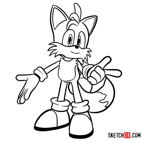 How To Draw Tails Sonic The Hedgehog Sketchok