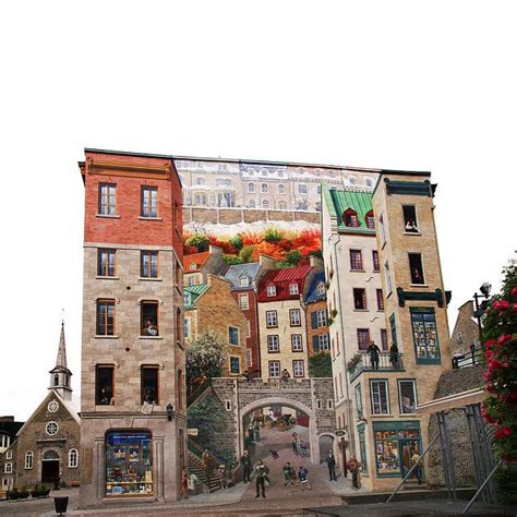 Quebec City 4 Seasons Mural Art In Public Places Wall Street Art