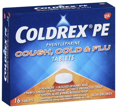 Coldrex Pe Cough Cold And Flu Tablet 16s Greytown Pharmacy Shop