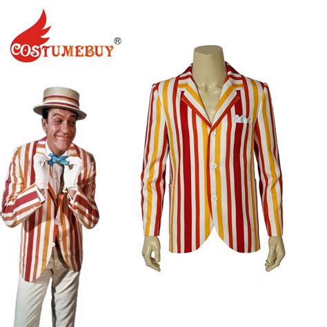 costumebuy mary poppins returns bert cosplay costume jacket adult mens straps coat l920 in movie