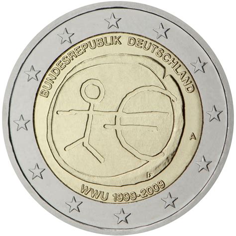 2 Euro Commémorative Dallemagne 2009 10ème Anniversaire De Lunion