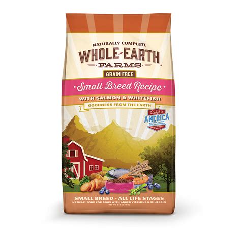 The 4 reviewed dry foods scored on average 6.3 / 10 paws, making whole earth farms an above average dry cat food brand when compared against all other dry food manufacturer's products. Whole Earth Farms Grain Free Small Breed Recipe with ...
