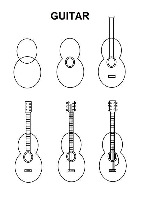 Review Of How To Draw A Guitar Step By Step Easy Ideas