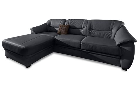 Angeboten werden die schönen ecksofas in ganz unterschiedlichen stilrichtungen und farben. Leder Ecksofa - mit Schlaffunktion - Schwarz mit Federkern ...